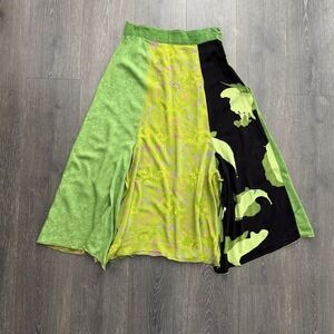 Wild Thing Of Chico Wild Woman Patchwork Skirt Artsy Boho Sz Small Medium Gypsy